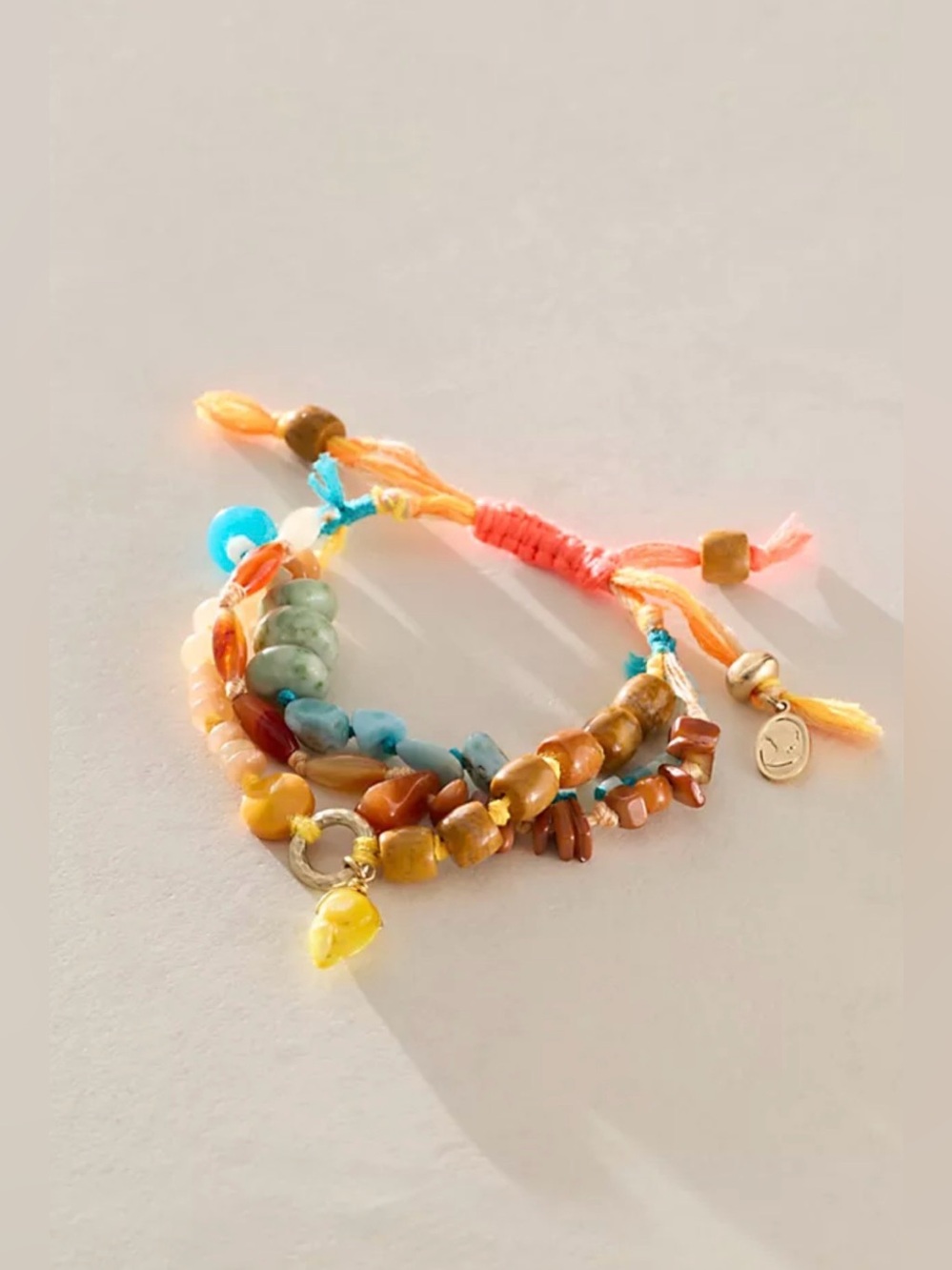 Free People Beaded Semiprecious Stone Bracelet